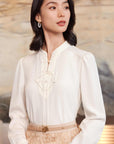 YAYING Silk White Shirt