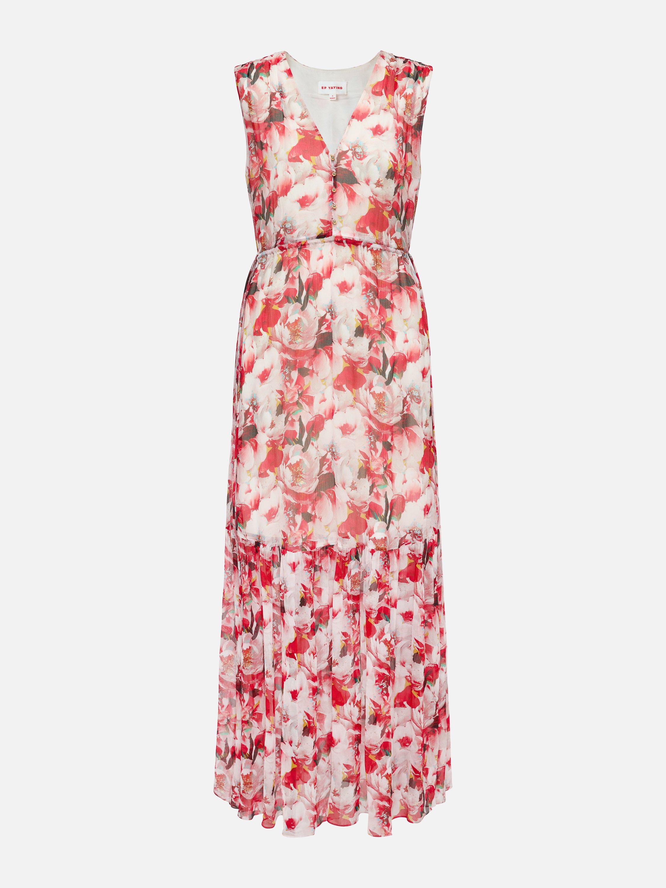 YAYING Red Printed Midi Dress