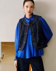 EP YAYING Blue Label Ruyi Embroidered Vest EGLAW1006A