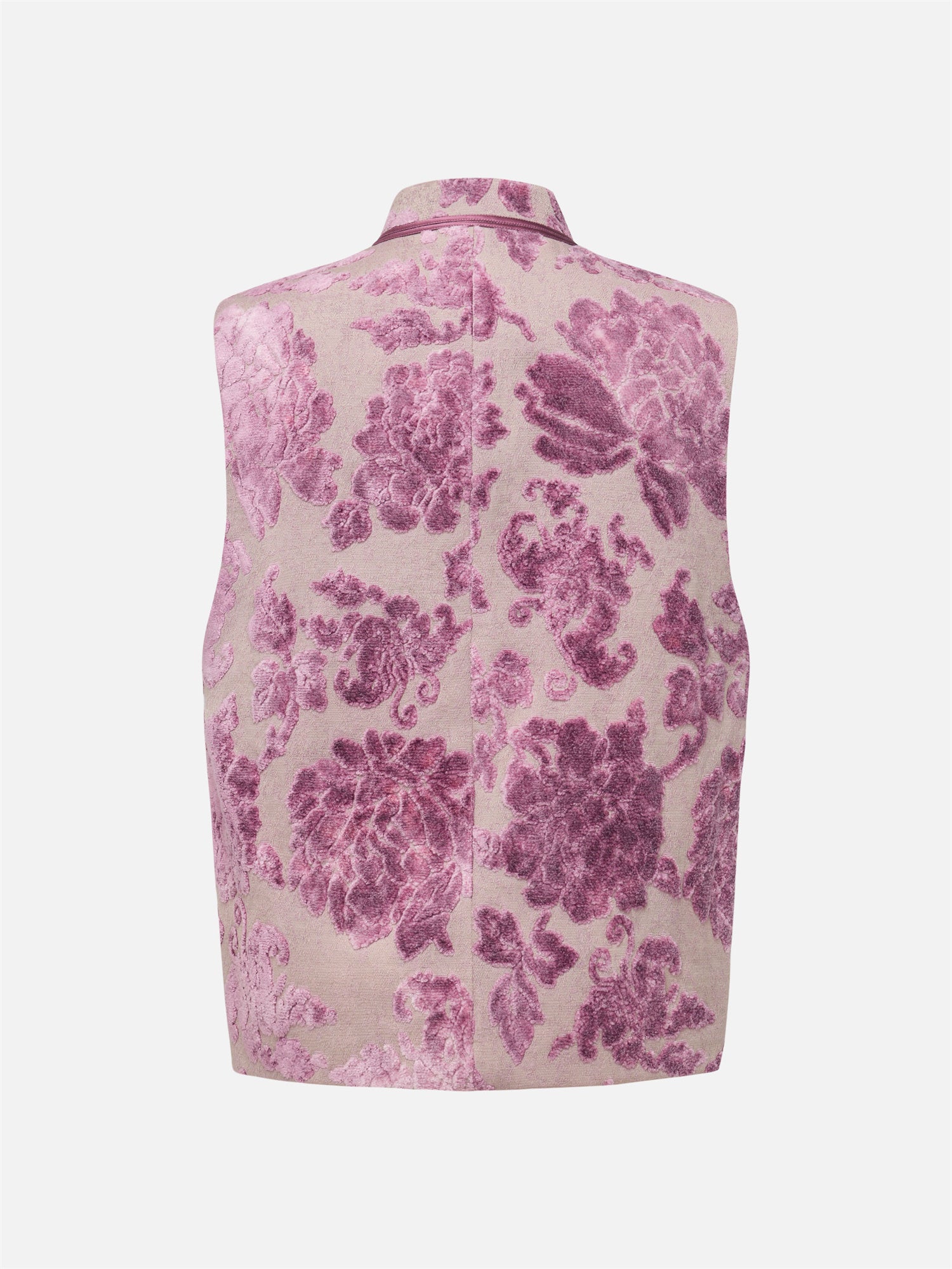 EP YAYING Velvet Peony Front-Closure Vest