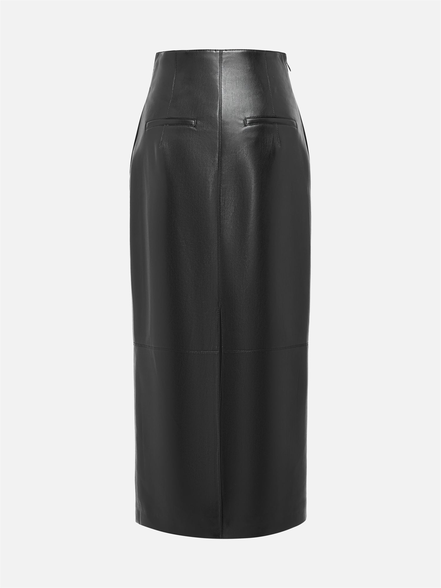 EP YAYING Glossy PU Leather Skirt