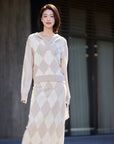 EP YAYING Cashmere Knit Sweatshirt