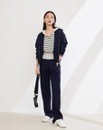 EP YAYING Stripe Patchwork Knit