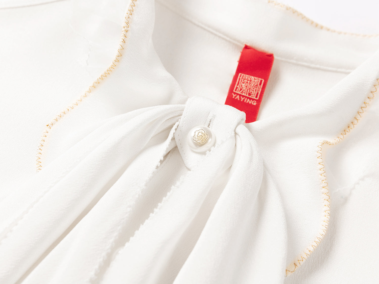 YAYING Silk White Shirt