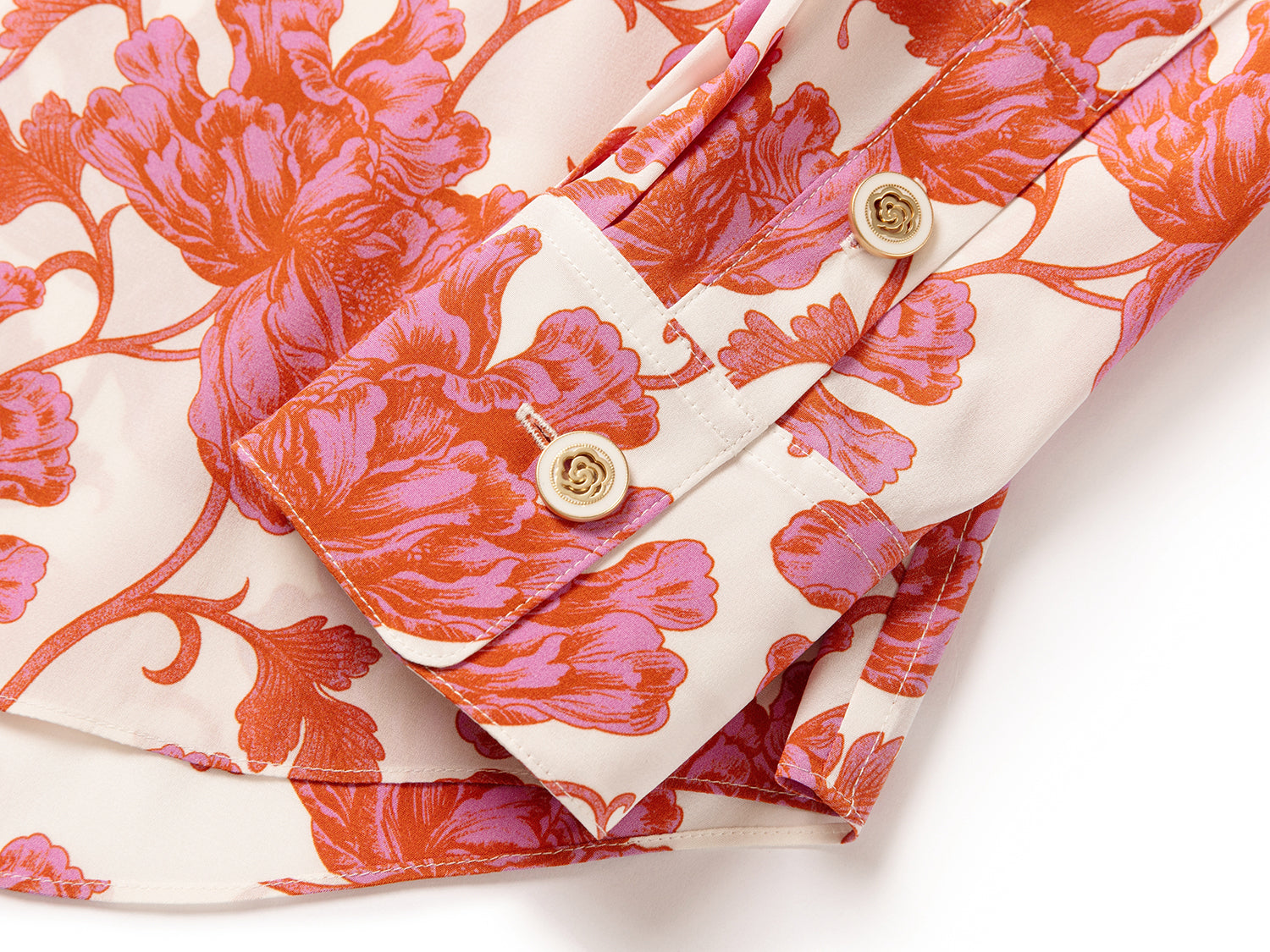 YAYING Printed Silk Shirt
