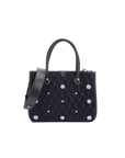 EP YAYING Pleated Acetate Tote Bag with Detachable Pouch