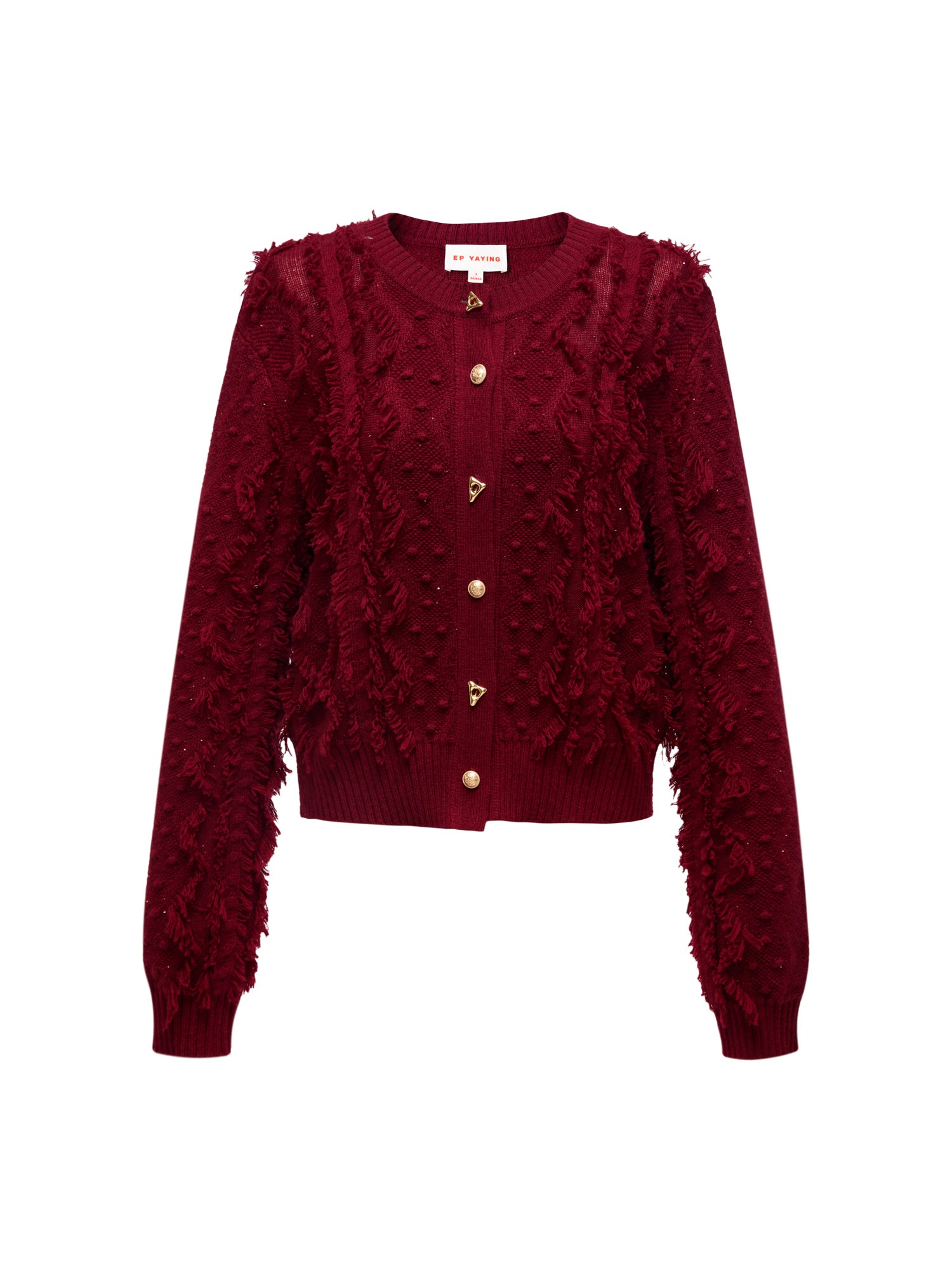 EP YAYING Red Knit Sweater