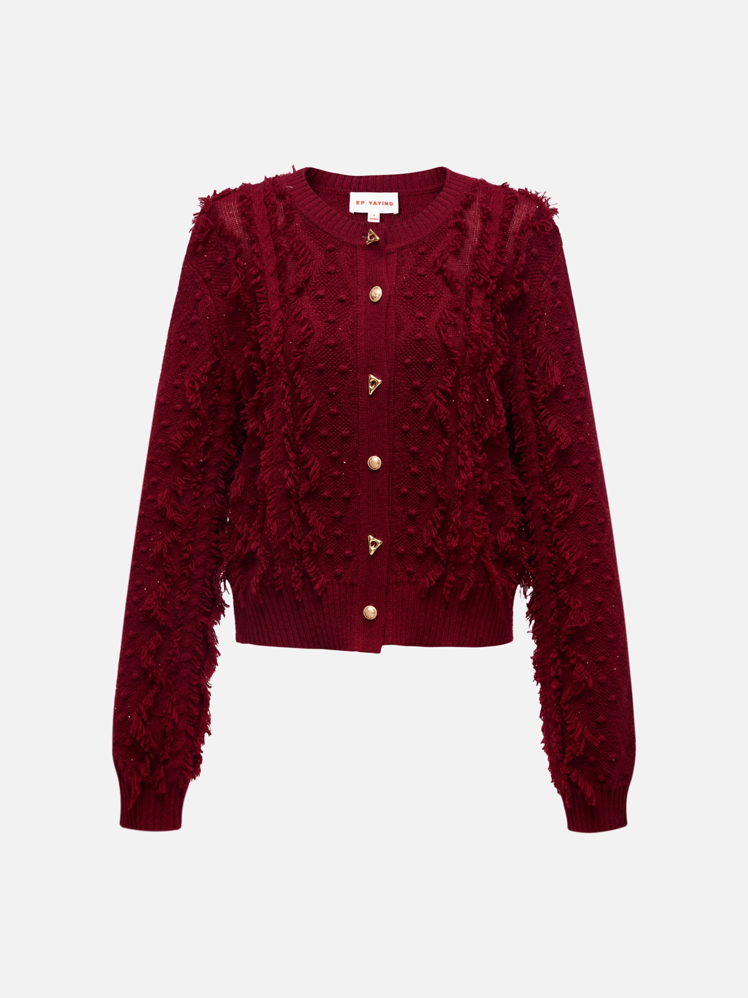 EP YAYING Red Knit Sweater