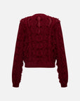EP YAYING Red Knit Sweater