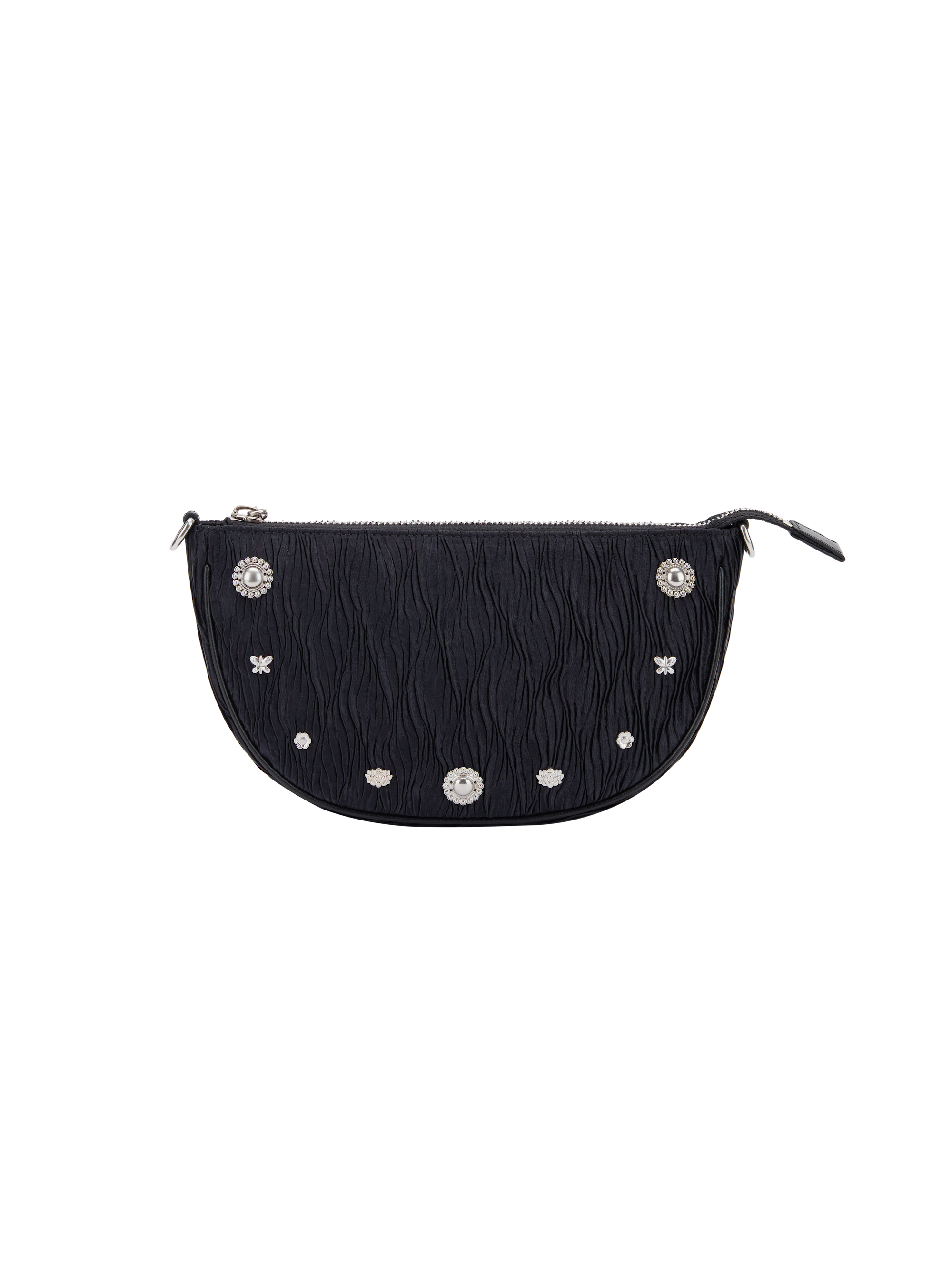 EP YAYING Pleated Acetate Tote Bag with Detachable Pouch