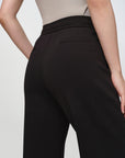 EP YAYING Black Cotton Casual Pants