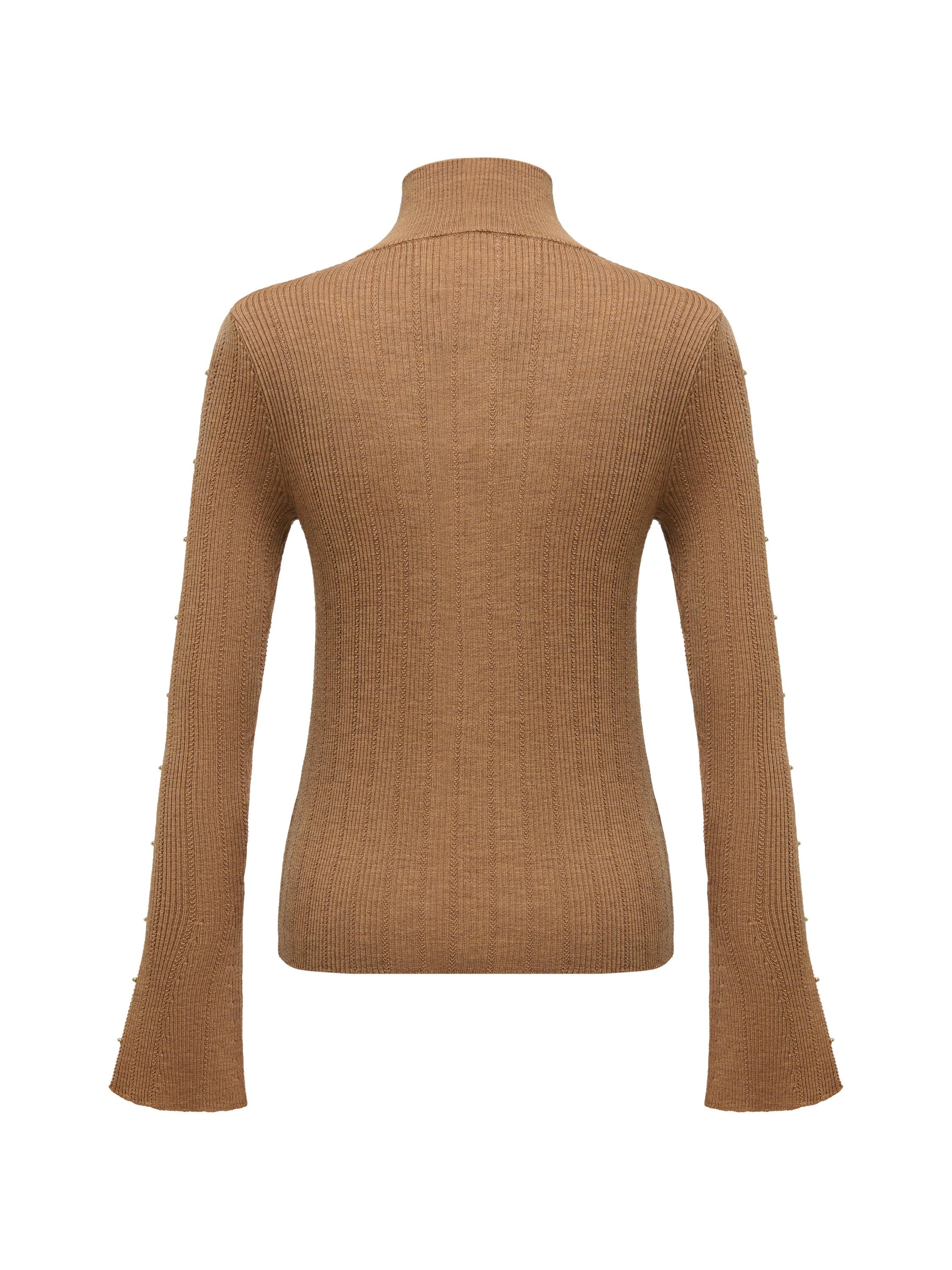 EP YAYING Brown Knit Sweater