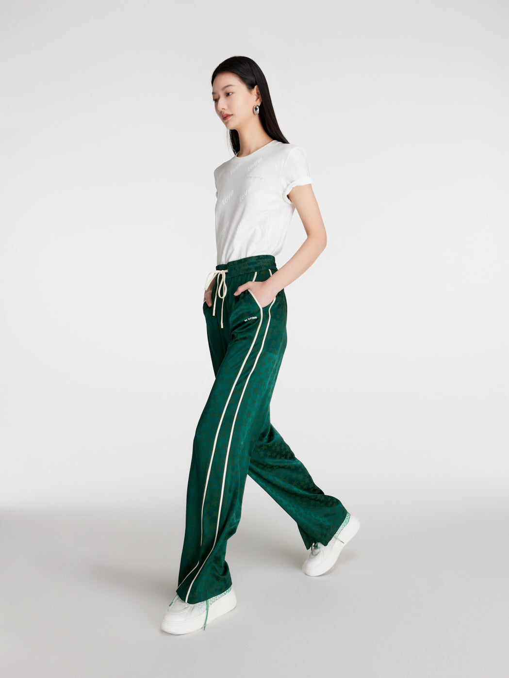 EP YAYING Sporty Casual Pants