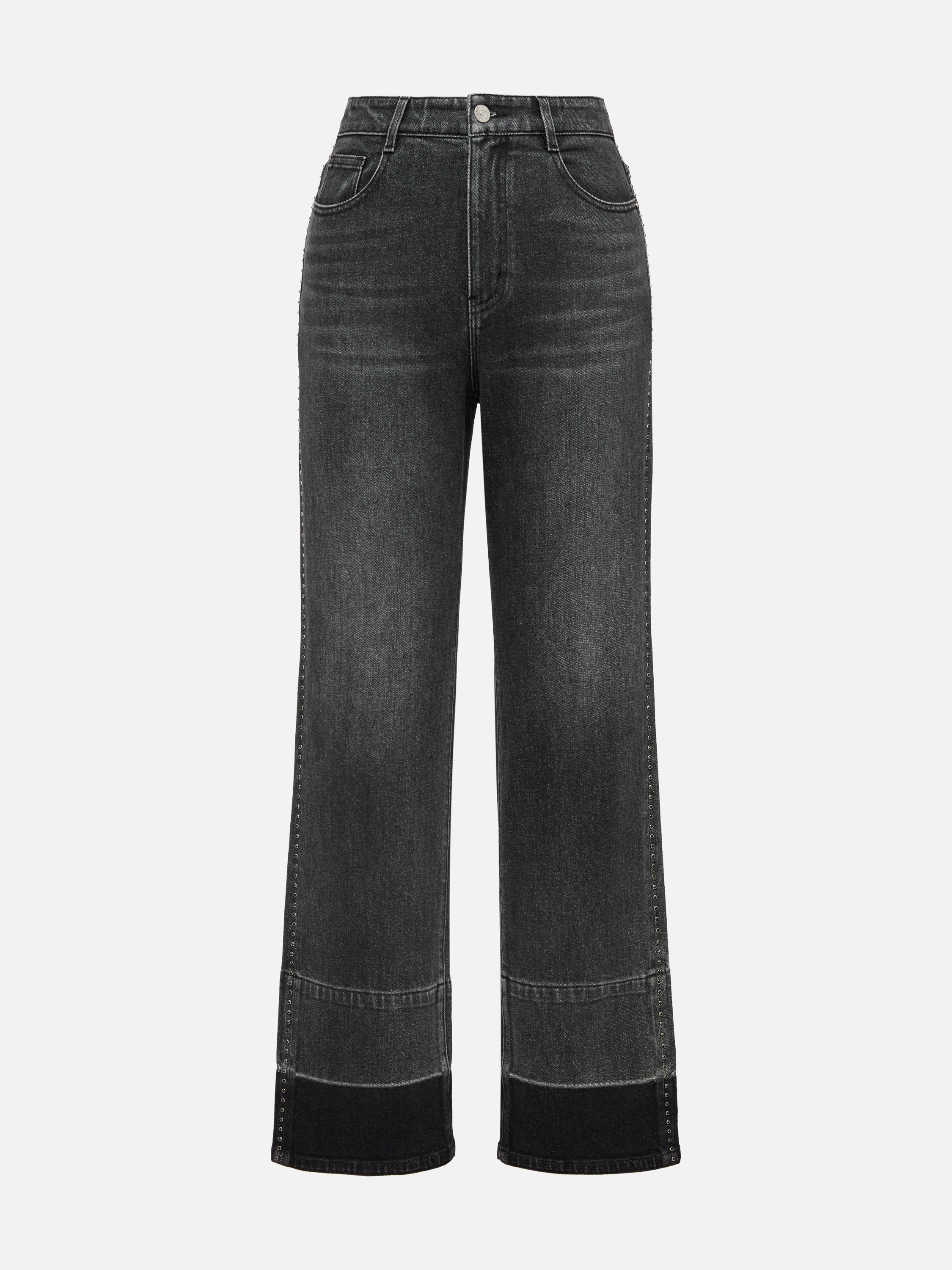 EP YAYING Black Straight Leg Pants