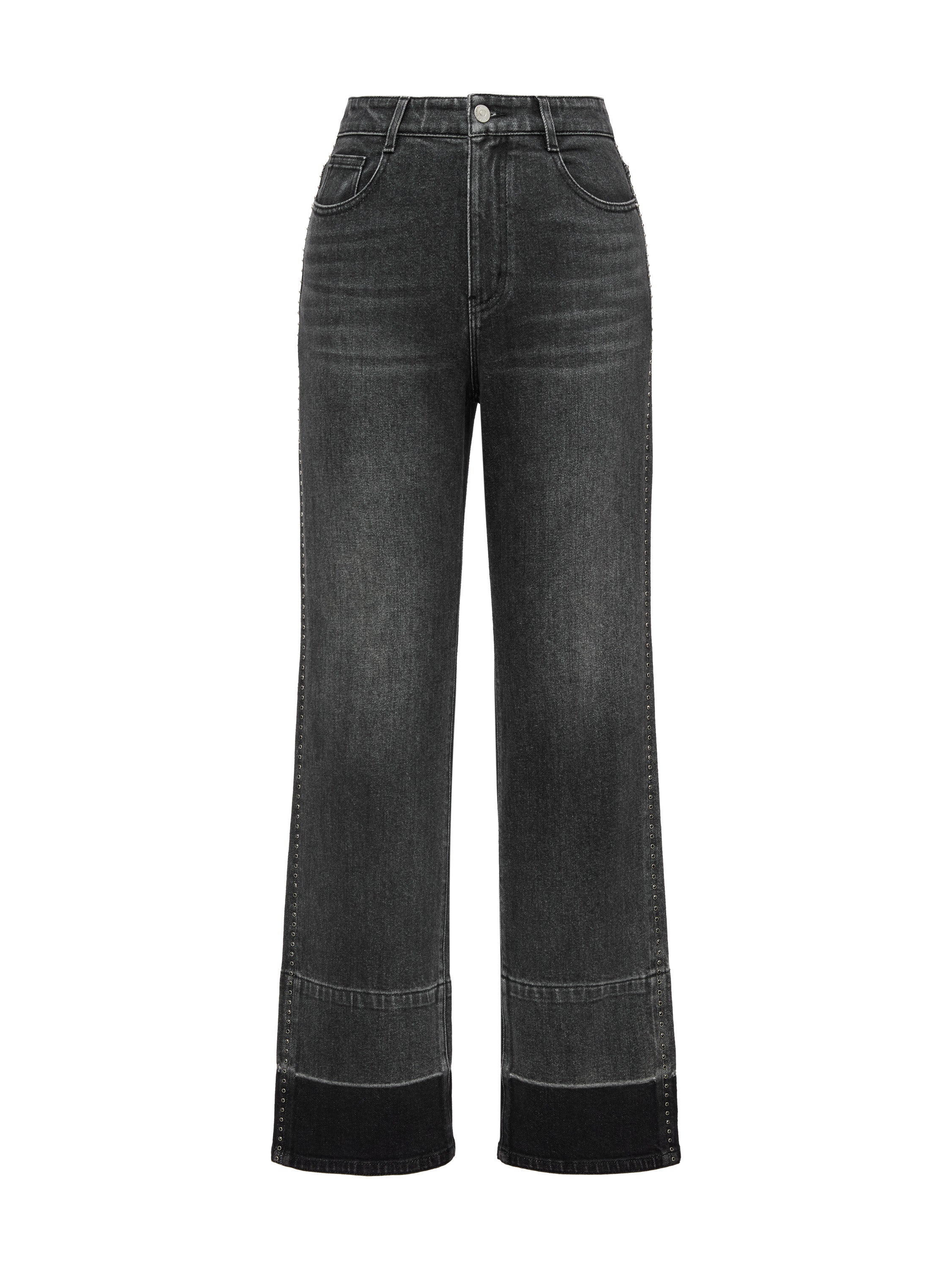 EP YAYING Black Straight Leg Pants