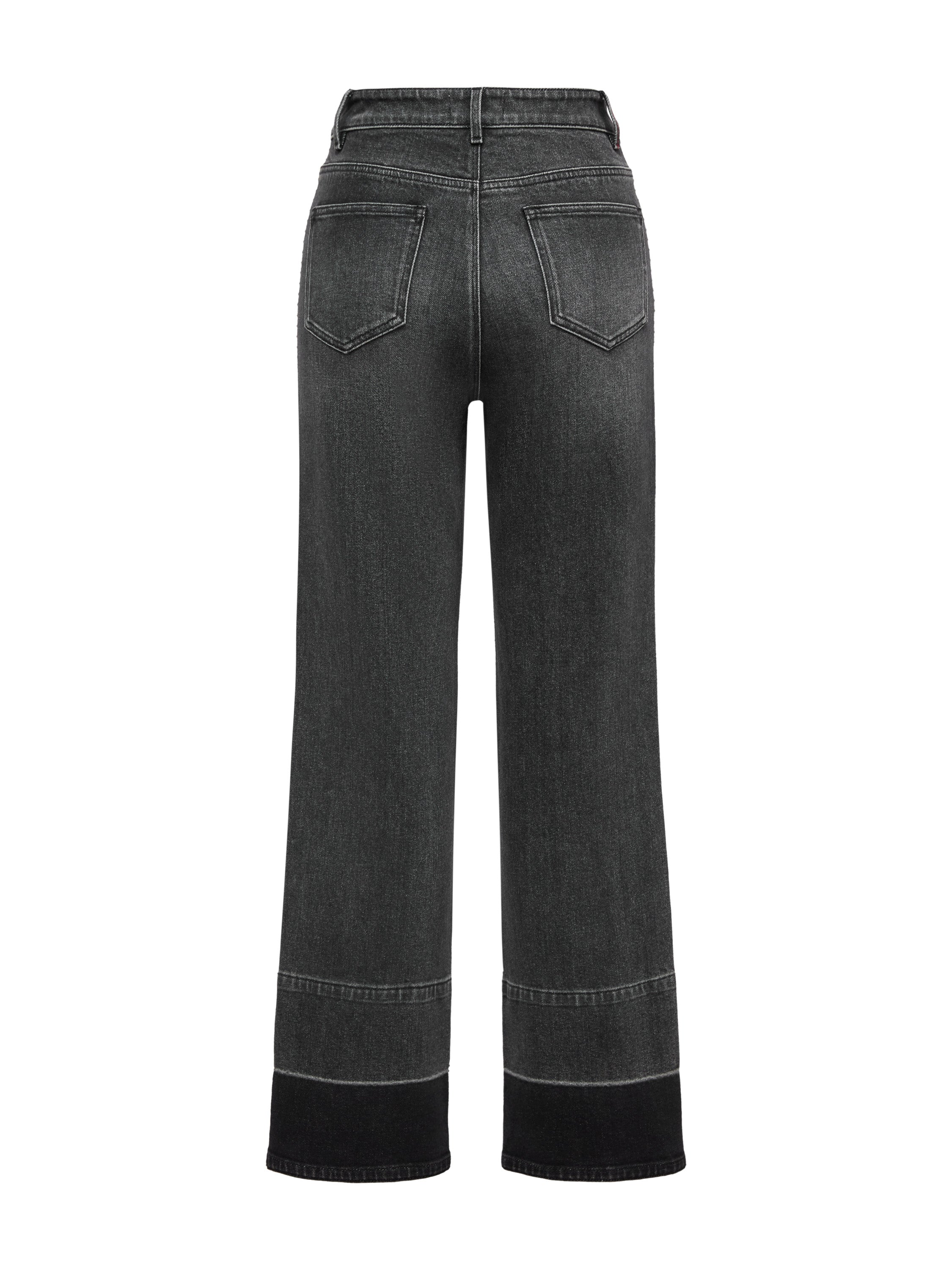 EP YAYING Black Straight Leg Pants