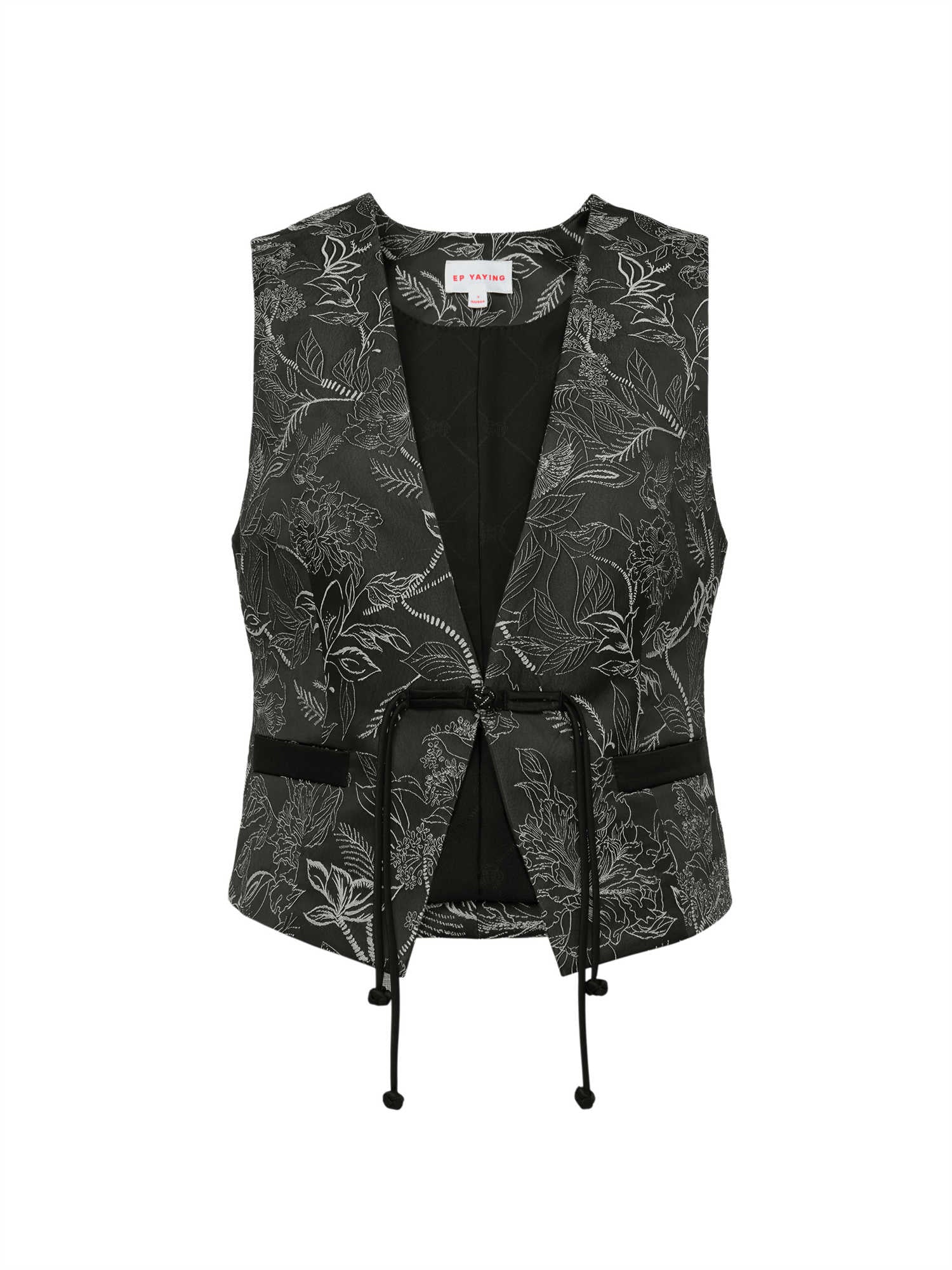 EP YAYING Chinese-Style Embroidered Short Vest