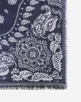 EP YAYING Silk-Wool Blend Printed Scarf with Tassel Fringe EAKPWW401AZ