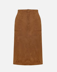 EP YAYING Faux Suede Straight Skirt EGKAA3507AT