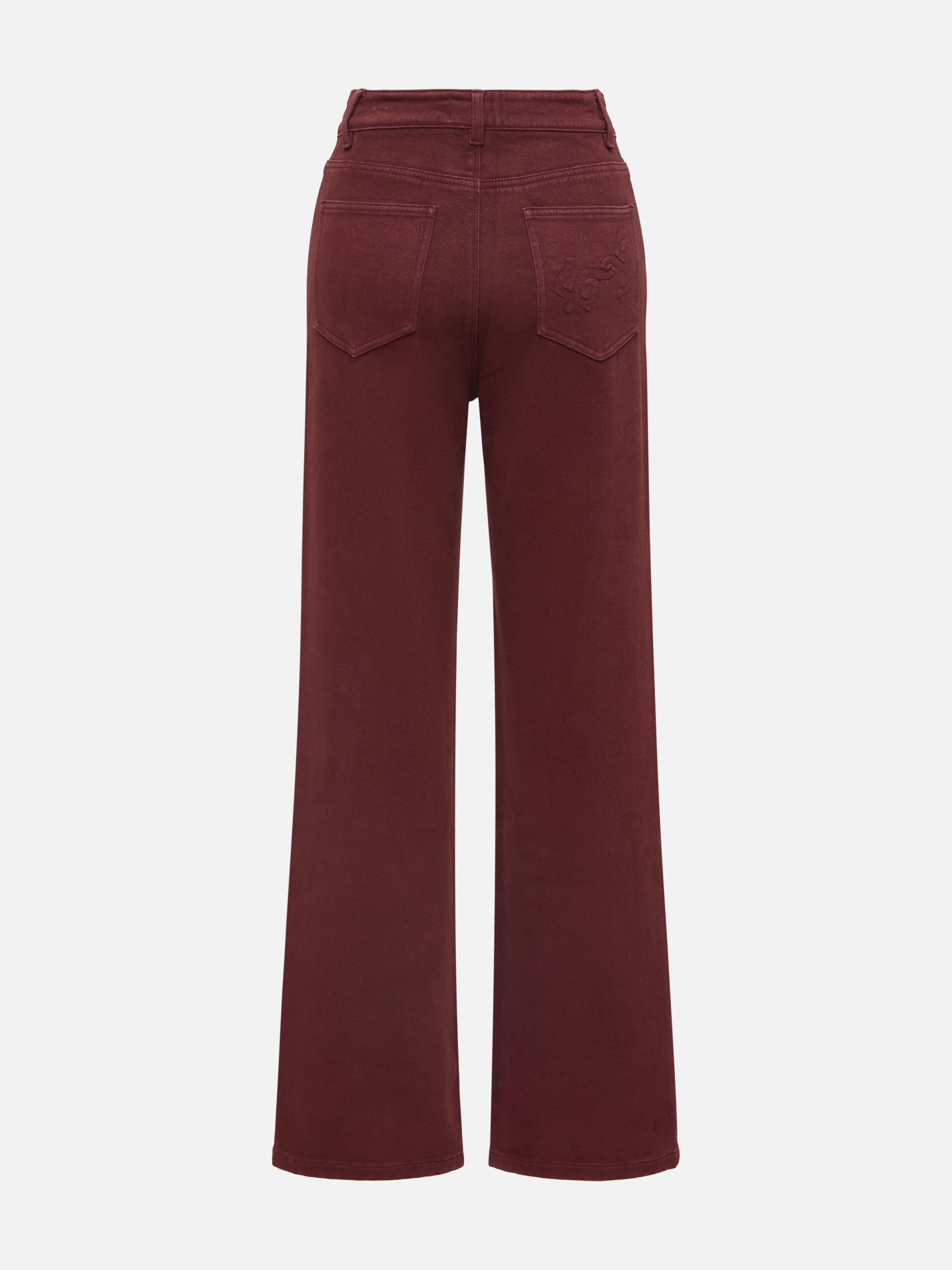 EP YAYING Burgundy Slim Fit Pants