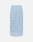EP YAYING Blue Textured Skirt