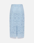 EP YAYING Blue Textured Skirt