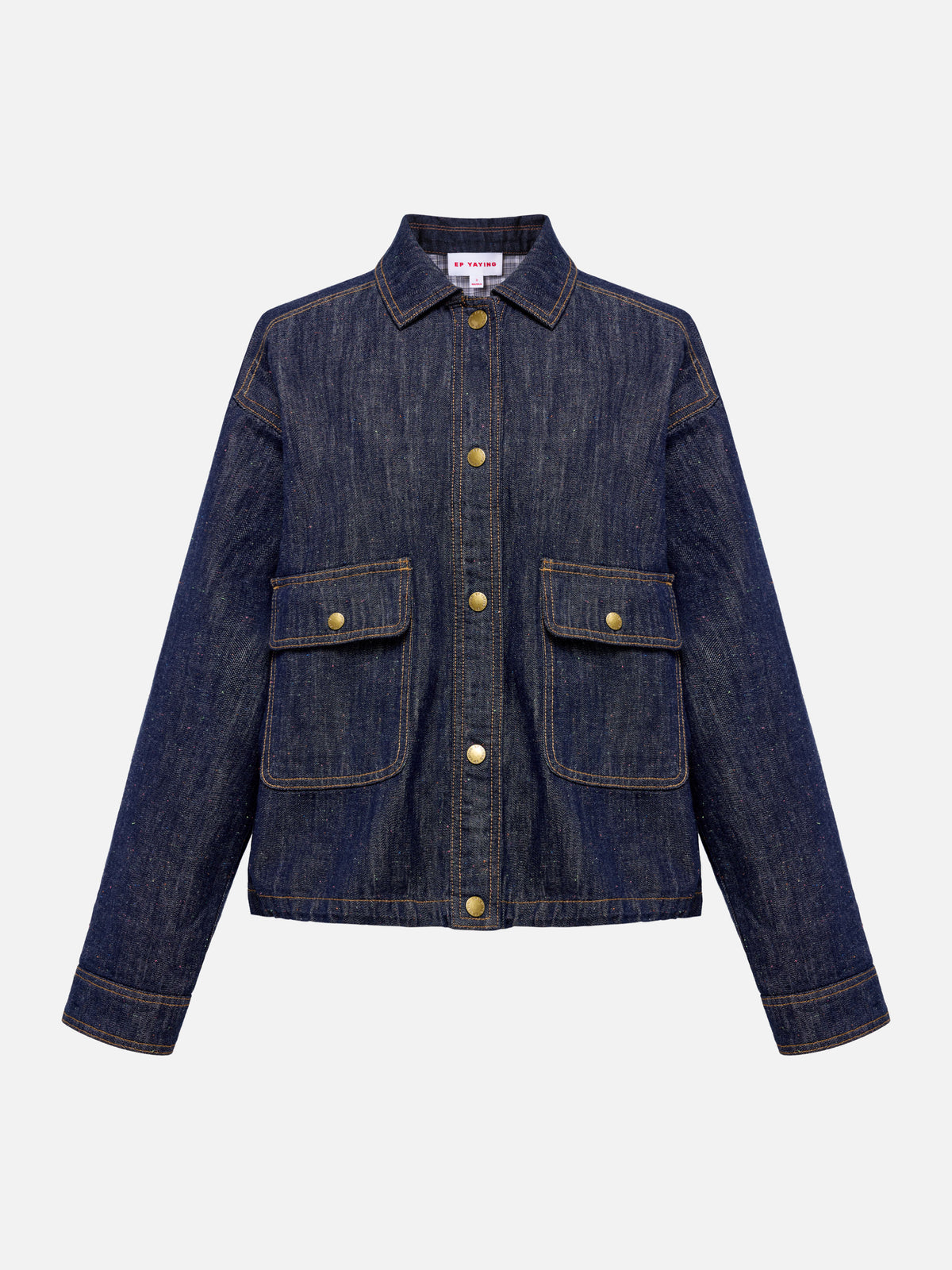 EP YAYING Cropped Denim Jacket