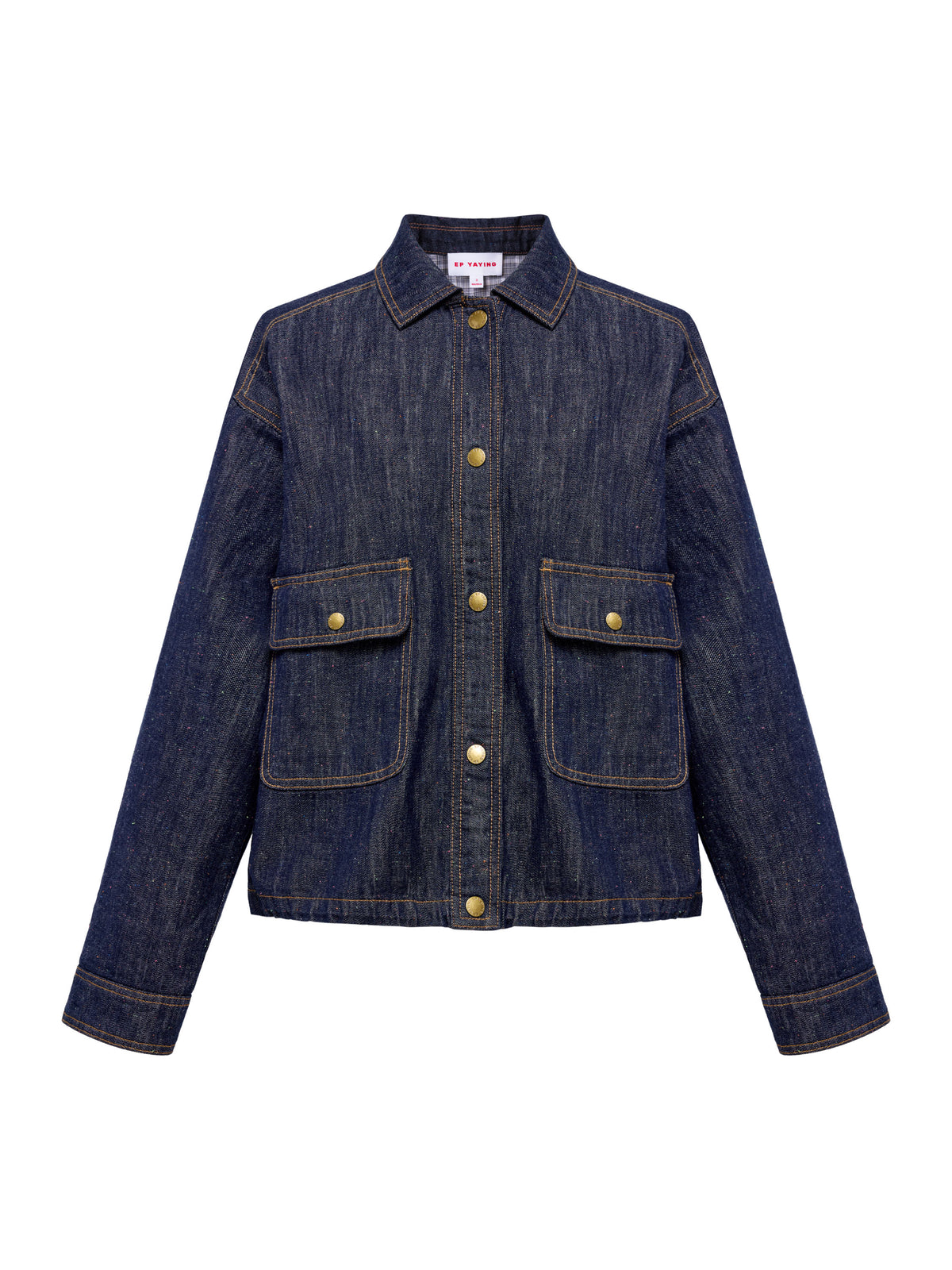 EP YAYING Cropped Denim Jacket
