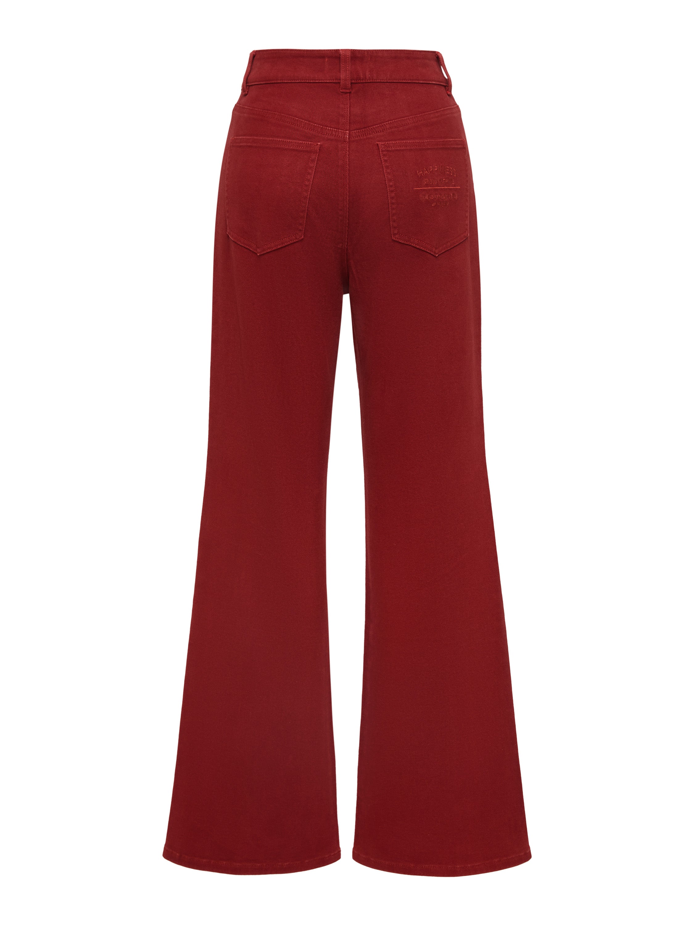 EP YAYING Red Slim Fit Pants