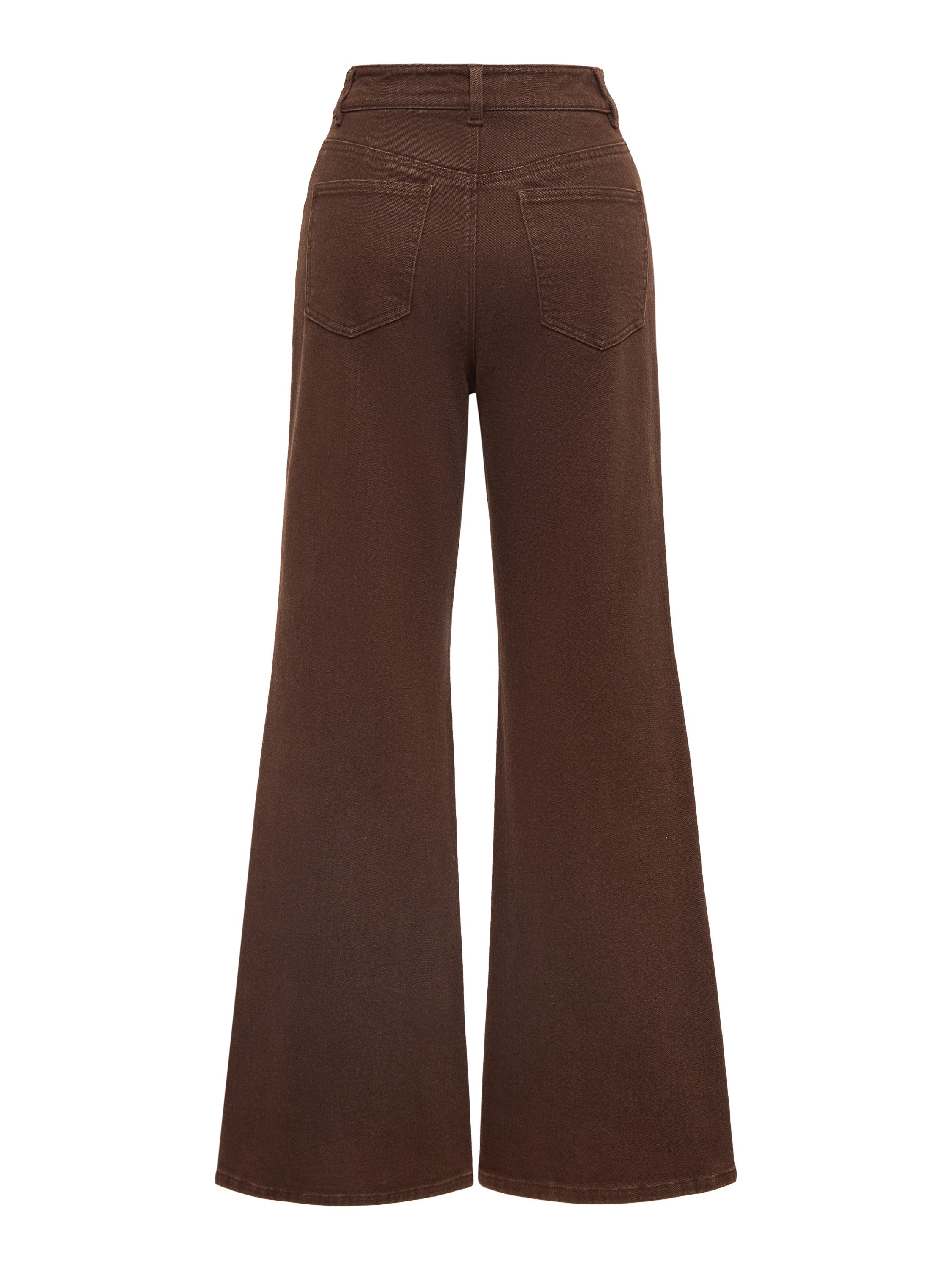 EP YAYING Brown Straight Leg Pants