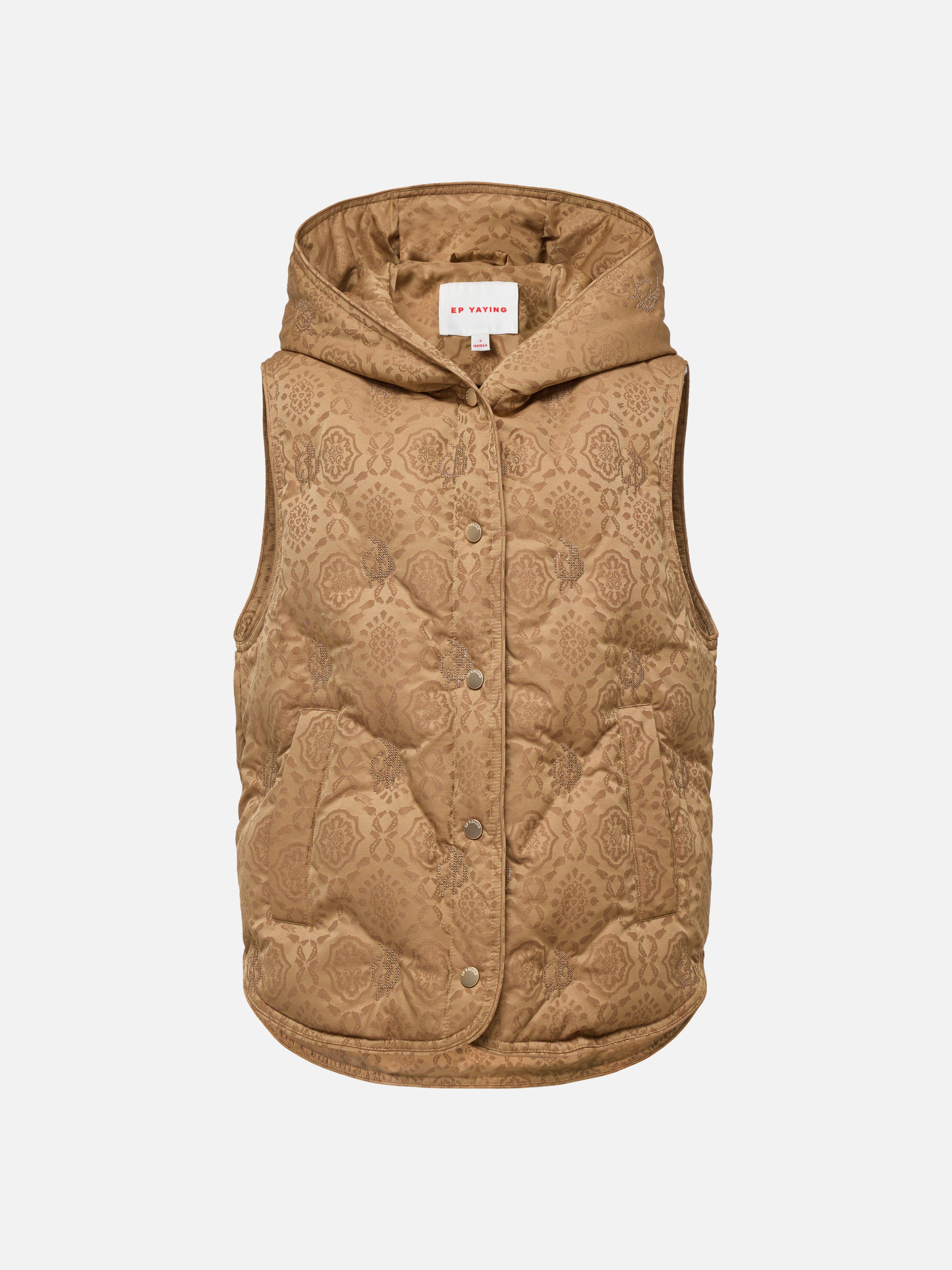 EP YAYING Camel Puffer Vest