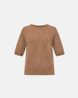YAYING Cashmere Short-Sleeve Knit Top EPLIG9530A