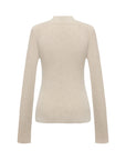 EP YAYING Beige Knit Sweater