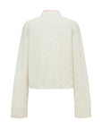 EP YAYING Red Cashmere Cardigan