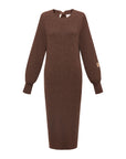 EP YAYING Brown Knit Dress