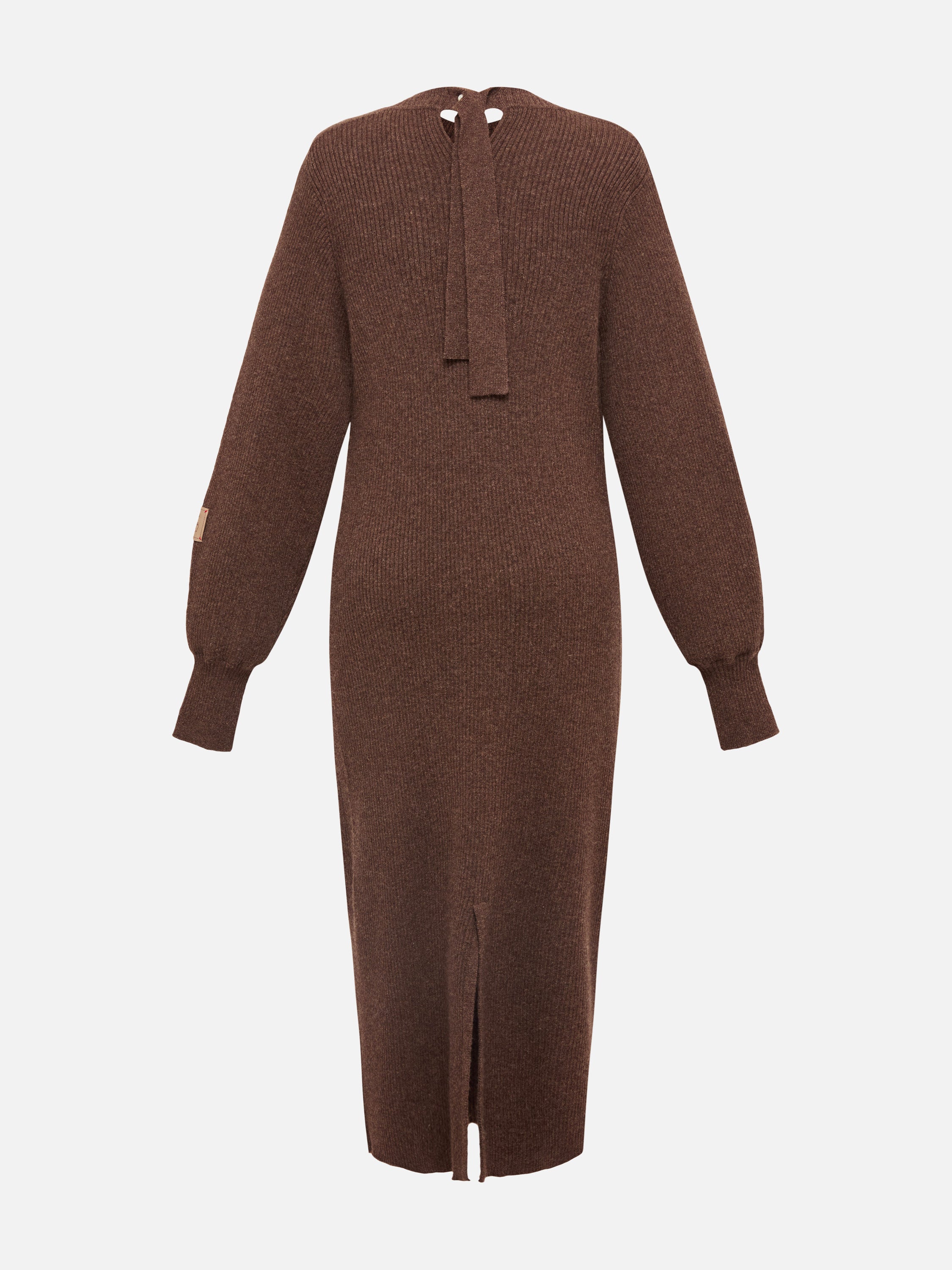 EP YAYING Brown Knit Dress