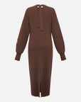 EP YAYING Brown Knit Dress