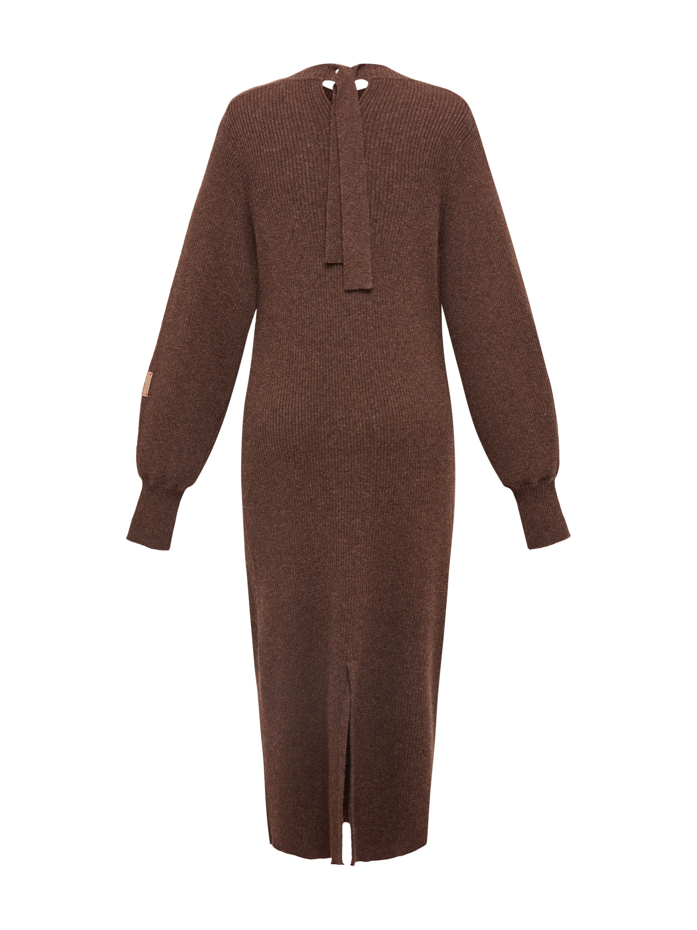 EP YAYING Brown Knit Dress