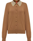 YAYING Silk Wool Cashmere Knit Cardigan