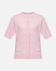 EP YAYING Jacquard Short-Sleeve Knit Top EGKEC9126AF