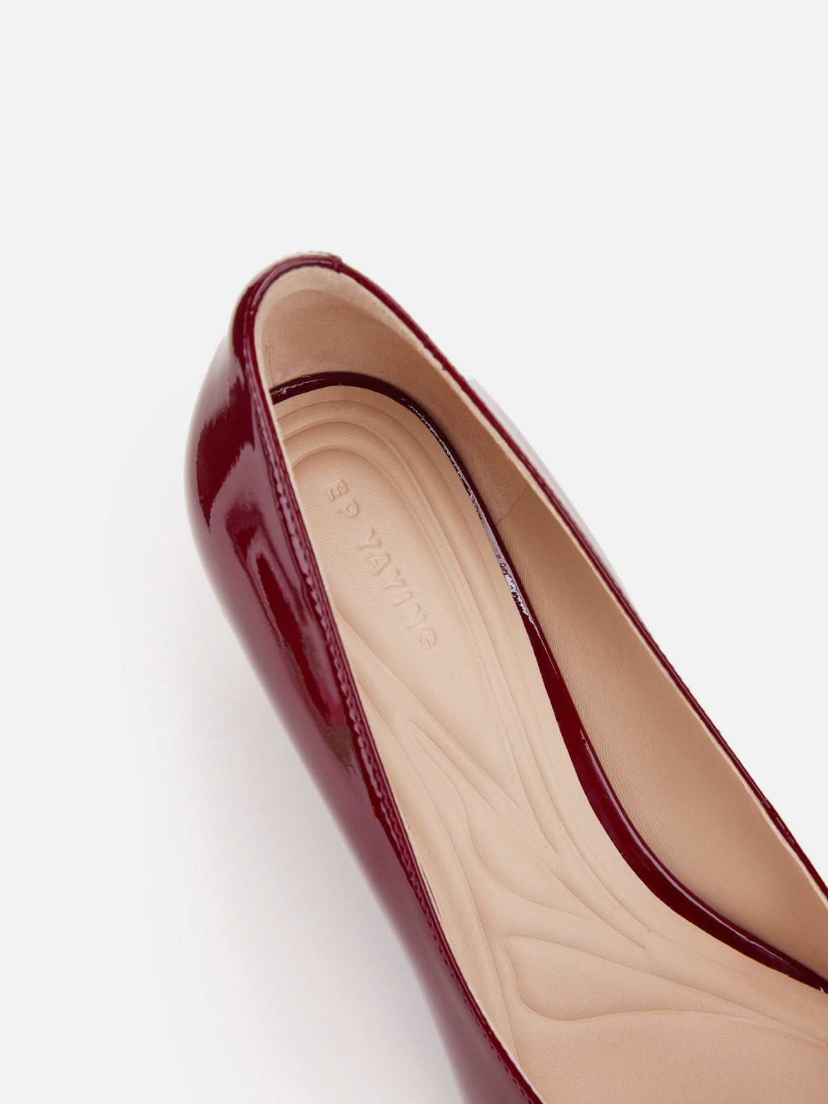 EP YAYING Metallic-Buckle High-Heeled Pumps