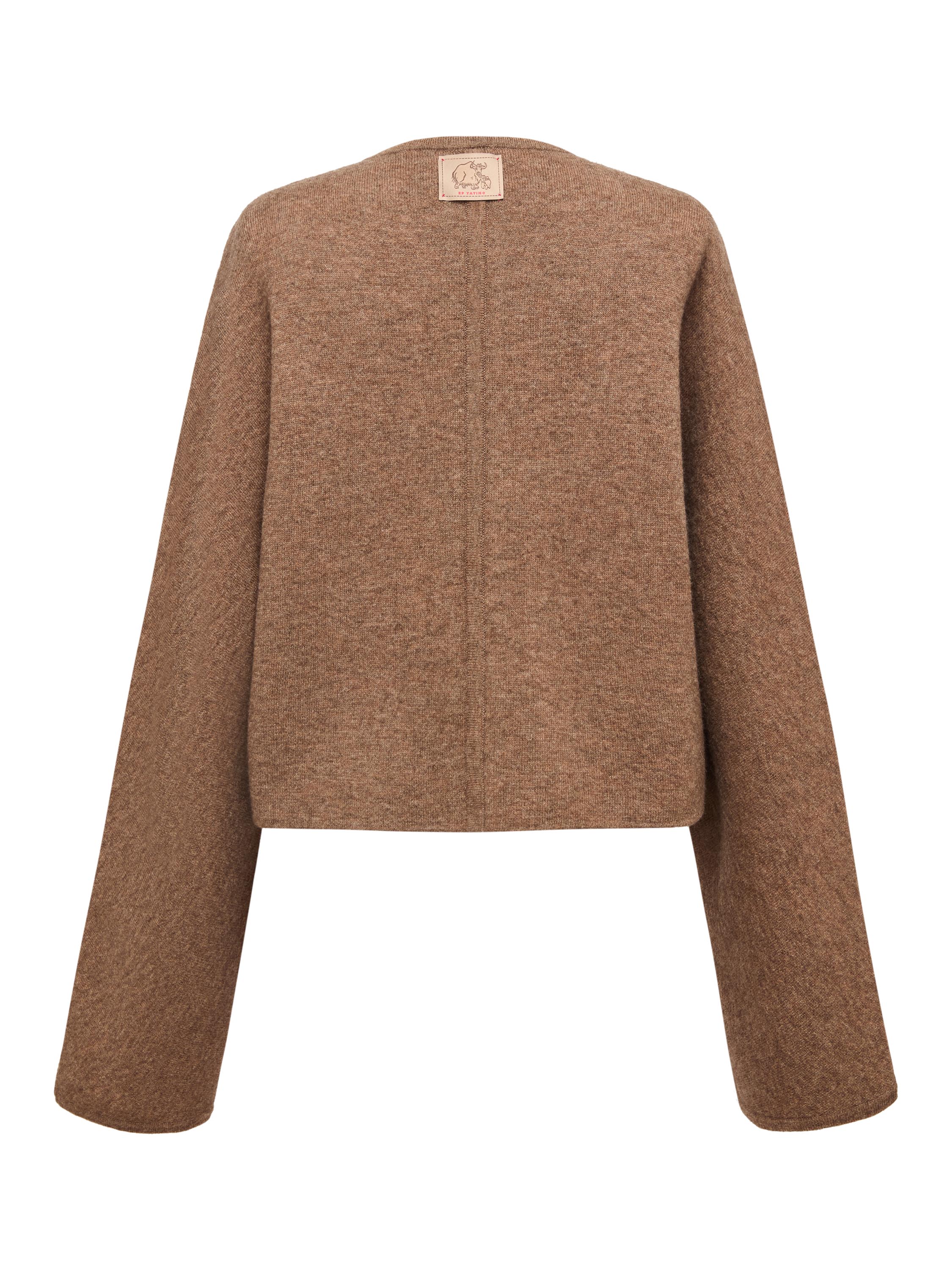 EP YAYING Brown Knit Cardigan