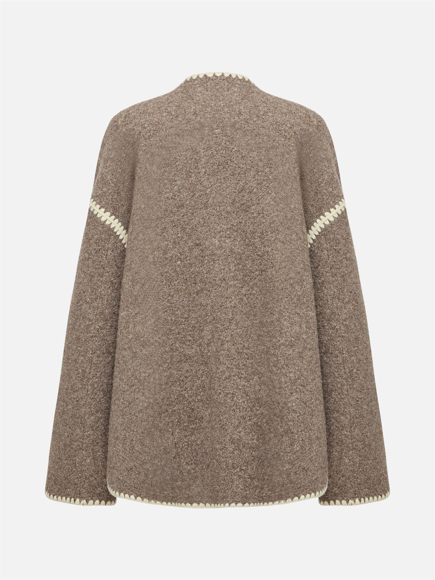 EP YAYING Knitted Wool Coat