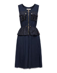 EP YAYING Vintage Waist-Defining Sleeveless Dress