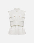 EP YAYING White Waist-Defining Vest
