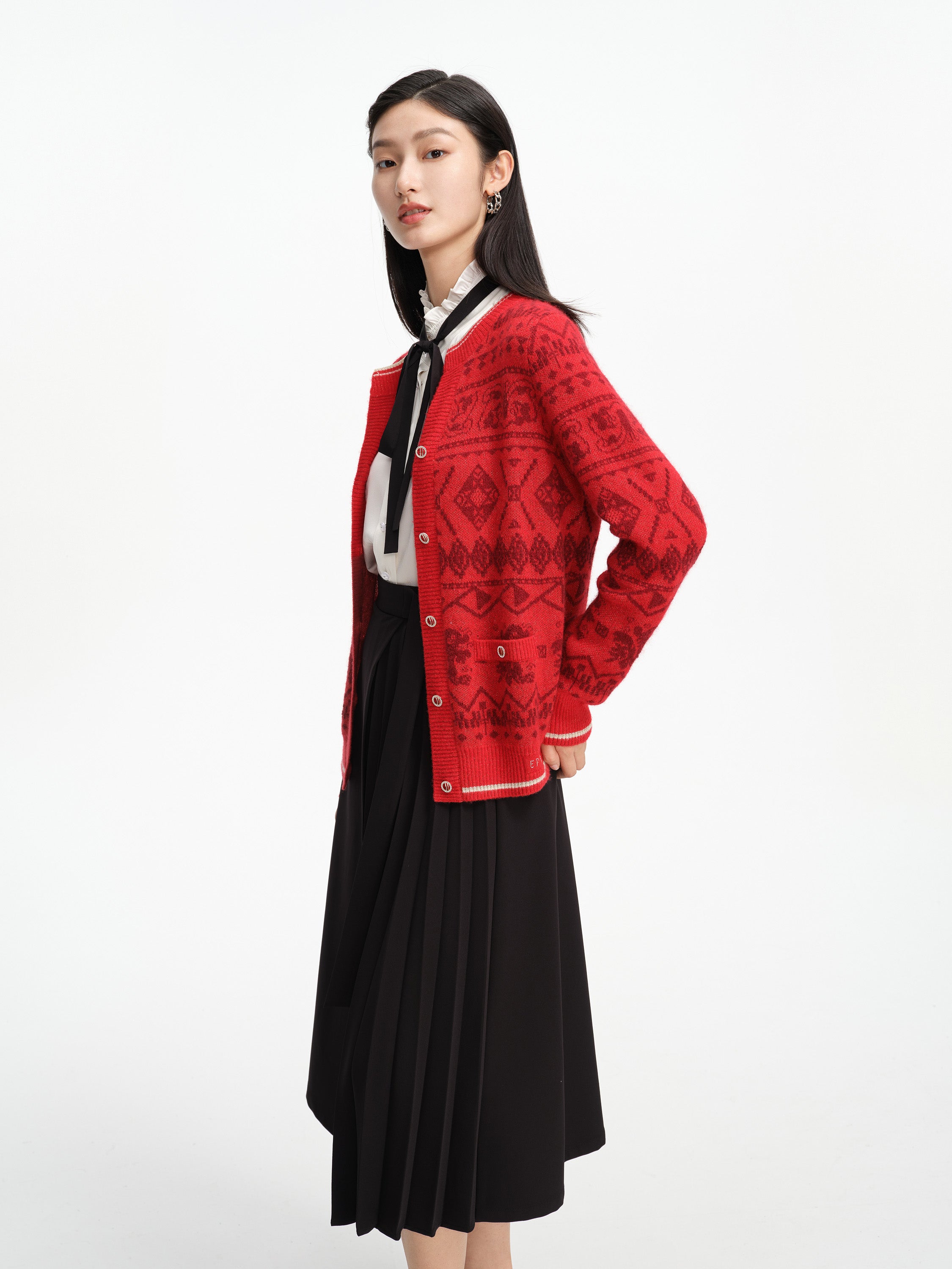 EP YAYING Merino Wool Knit Cardigan Knit Wear EGHIV9176AR