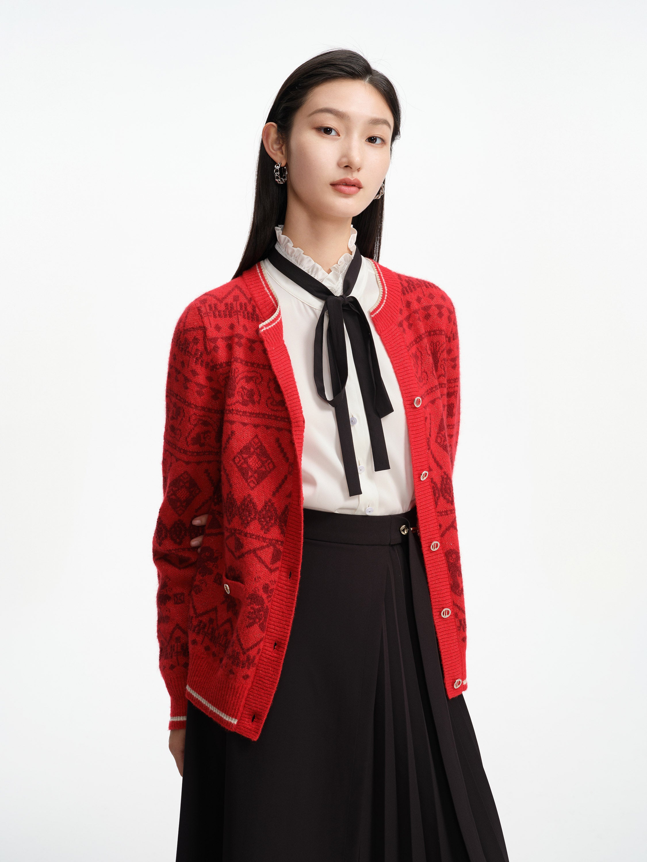 EP YAYING Merino Wool Knit Cardigan Knit Wear EGHIV9176AR