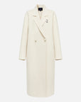 EP YAYING Notched Collar Cashmere Coat