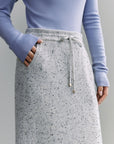 EP YAYING Cashmere Skirt Straight-Leg