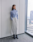 EP YAYING Cashmere Skirt Straight-Leg